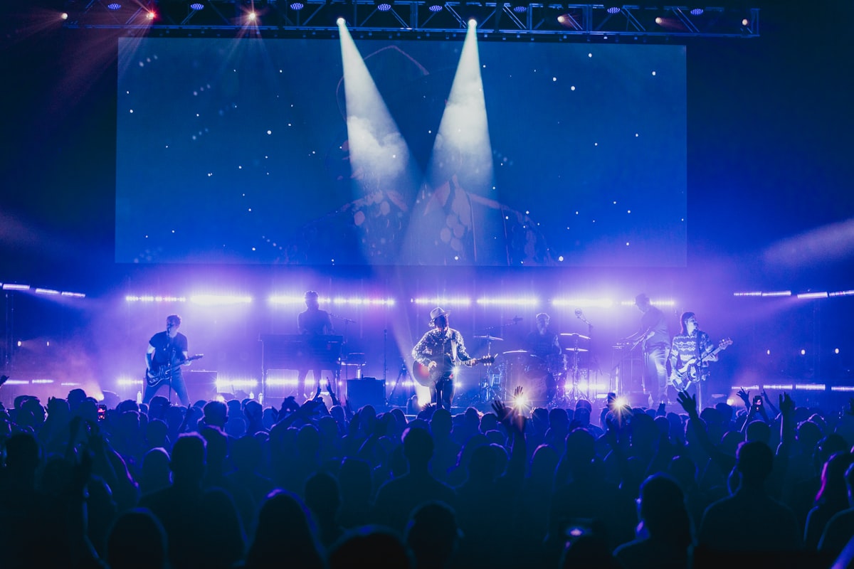 Concert stage LED wall